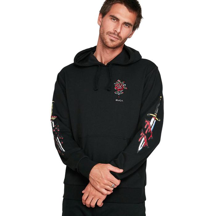 Jaket RVCA Frank Knives Pullover Hoodie Black ORIGINAL