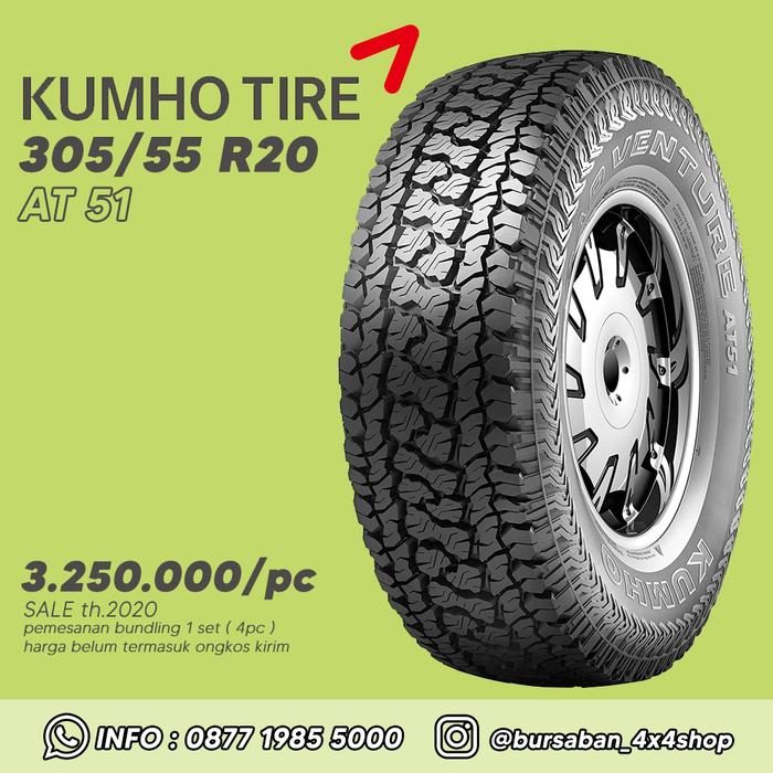 Ban 305/55-20 Jeep Offroad Kumho AT 51 Dcab Jeep Landcruiser vx80 R20