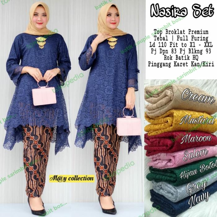 set kebaya brokat modern jumbo atasan kebaya jumbo kebaya brukat