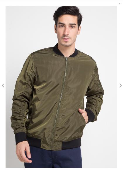 Tolliver Mens Basic Bomber Jacket Army