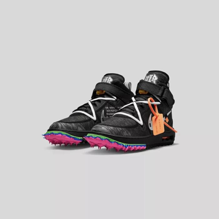 Air Force 1 Mid x Off White Clear Black 100% Original
