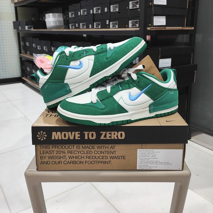 NIKE DUNK LOW WMNS DISRUPT2 GREEN MALACHITE PHANTOM BNIB 100% ORIGINAL