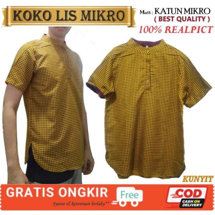 baju koko lengan pendek/baju pria/pakaian dalam/baju gamis/murah/bagus