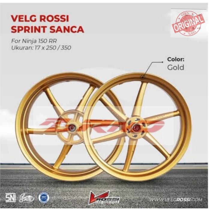 Velg Racing ninja RR 150 rosy palang 5 sanca bukan RCb R17 gold