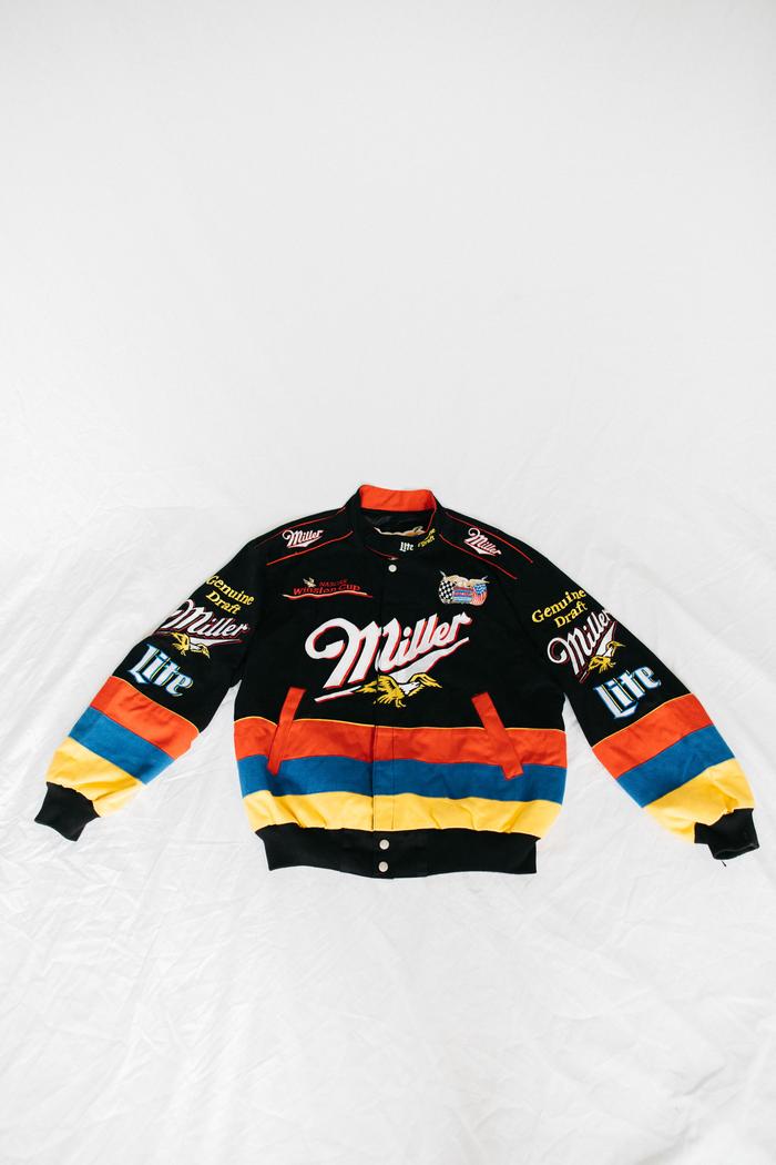 Nascar jeff hamilton Rusty Wallace Miller Lite Ford Racing Jacket