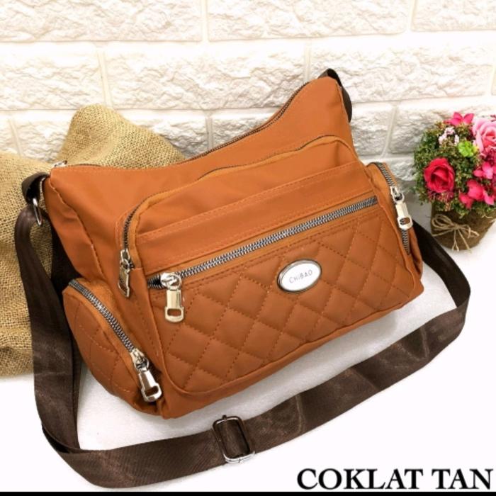 TAS SIGHMON PETRA 3 RUANG BAHAN PARASUT SELEMPANG WANITA JINJING BANYA