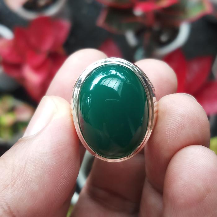 Cincin Batu Akik Garut ijo cikolak25 bukan bacan zamrud pirus klawing