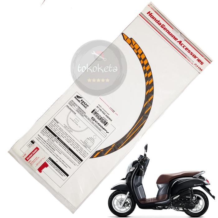 Stiker Velg Scoopy Original Stiler pelek Scoopy Ori