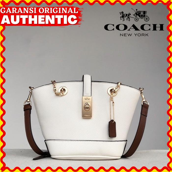 Tas Coach Lane Bucket Bag Wanita Original Branded