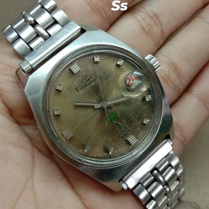 JAM TANGAN PAGOL 404 manual bekas/seken jadul/antik/kuno/rare