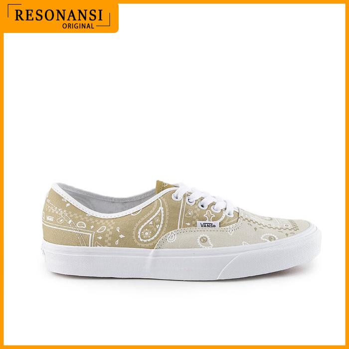 SEPATU PRIA TERBARU VANS ORIGINAL SNEAKERS AUTHENTIC COKLAT-PUTIH