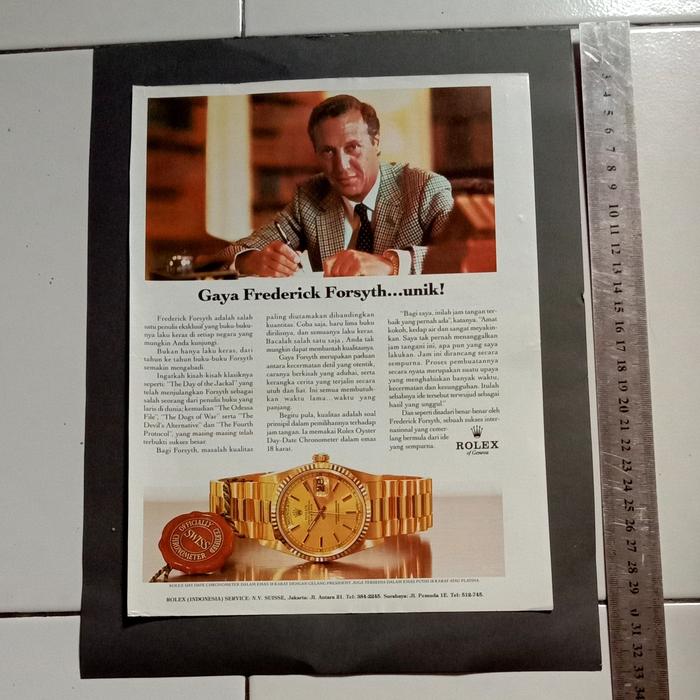iklan warna arlojiii ROLEX 1 potongan majalah jadul kuno lawas