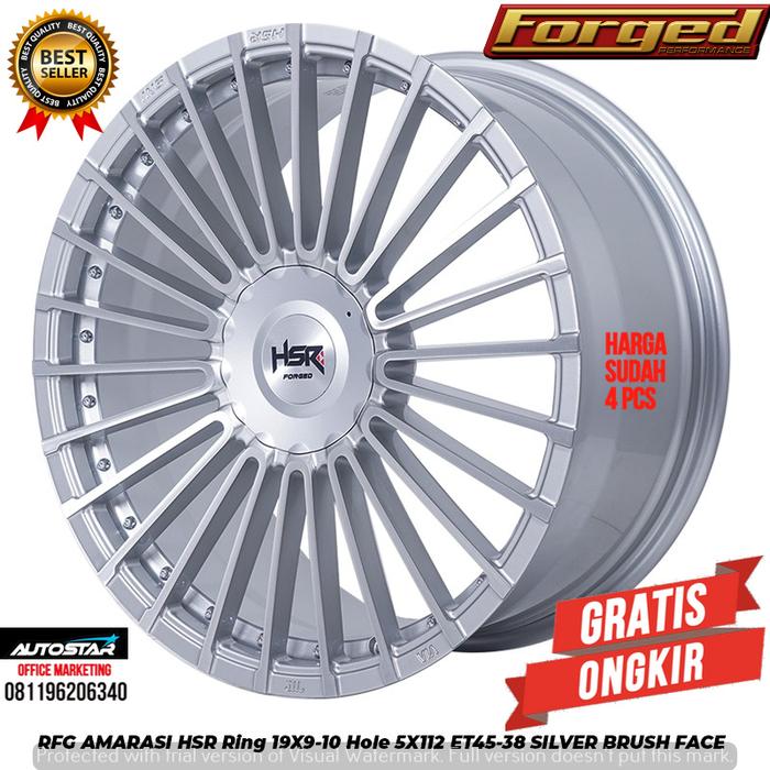 JUAL VELG MOBIL HSRWHEEL-FORGED RFG AMARASI HSR R19X9/10 PCD 5X112