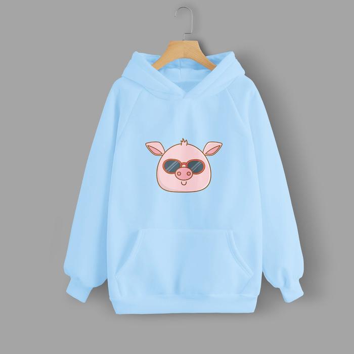 Vallenca Jaket Hoodie Babi Cool Baby Blue