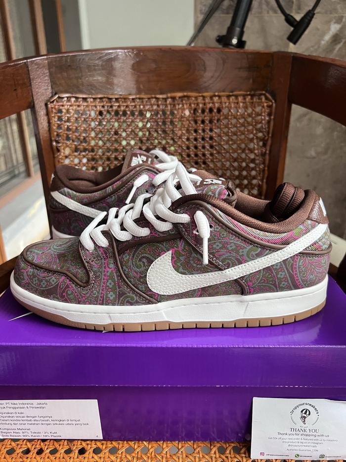 Nike SB Dunk Low PRM Pro Paisley brown original 100% 43