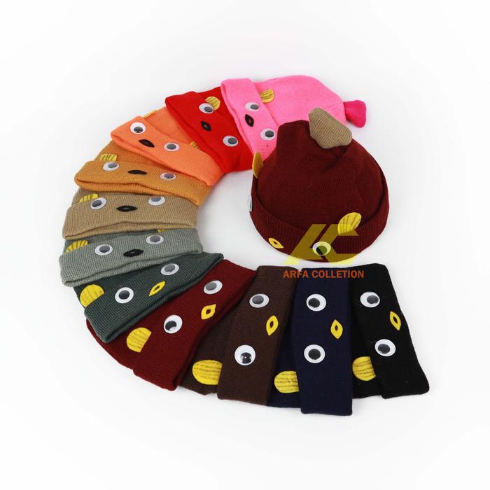 Kupluk Rajut bayi Motif Ikan Jambul/kupluk Bayi motif ikan