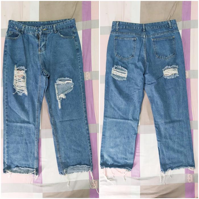 preloved distressed boyfriend jeans y2k