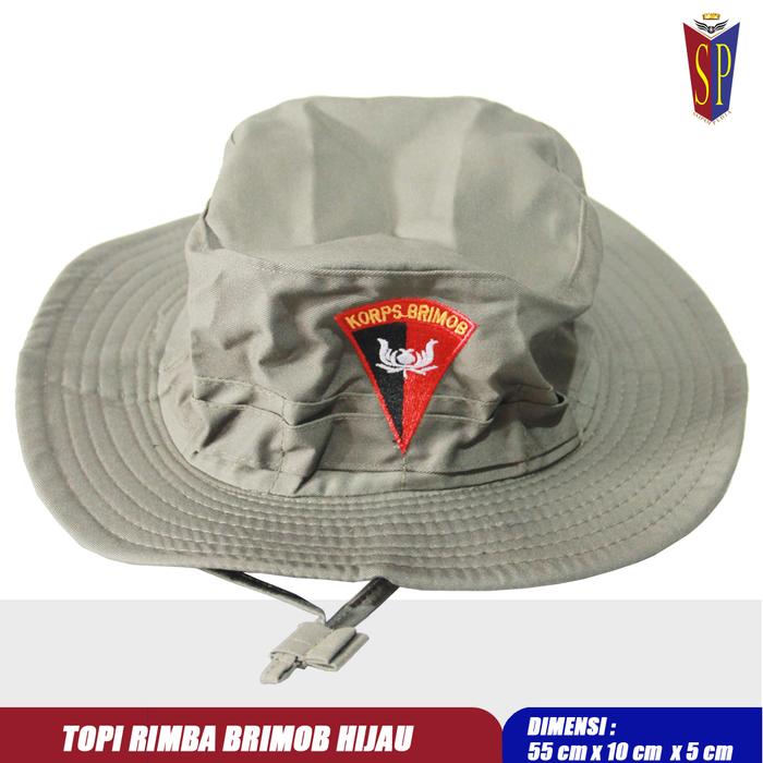 Topi Rimba Brimob Bolak Balik - Topi Bucket Hat Brimob Bolak Balik
