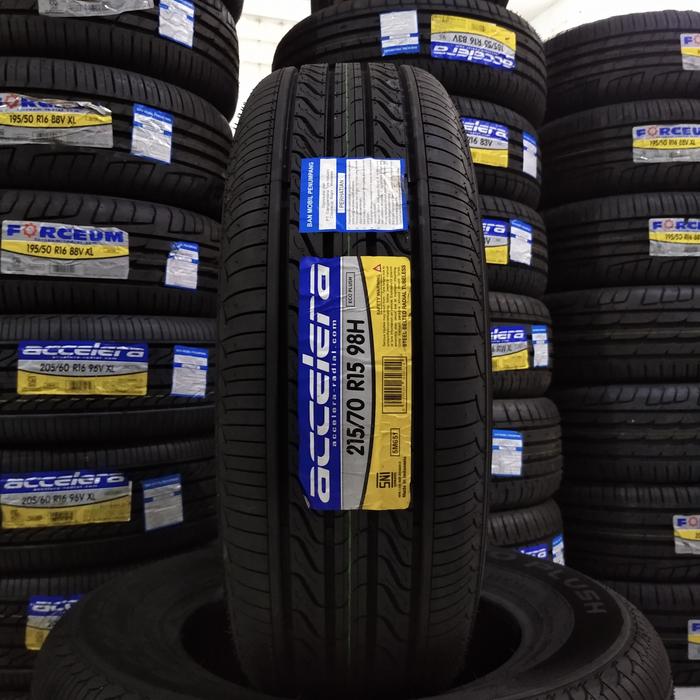 BAN TUBLES MEREK ACCELERA ECOPLUSH 215 70 15 BUKAN MICHELIN