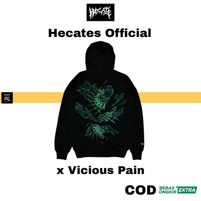 HECATES X VICIOUS PAIN / HECATE SPECIAL DROP MAKASSAR / HOODIE PRIA