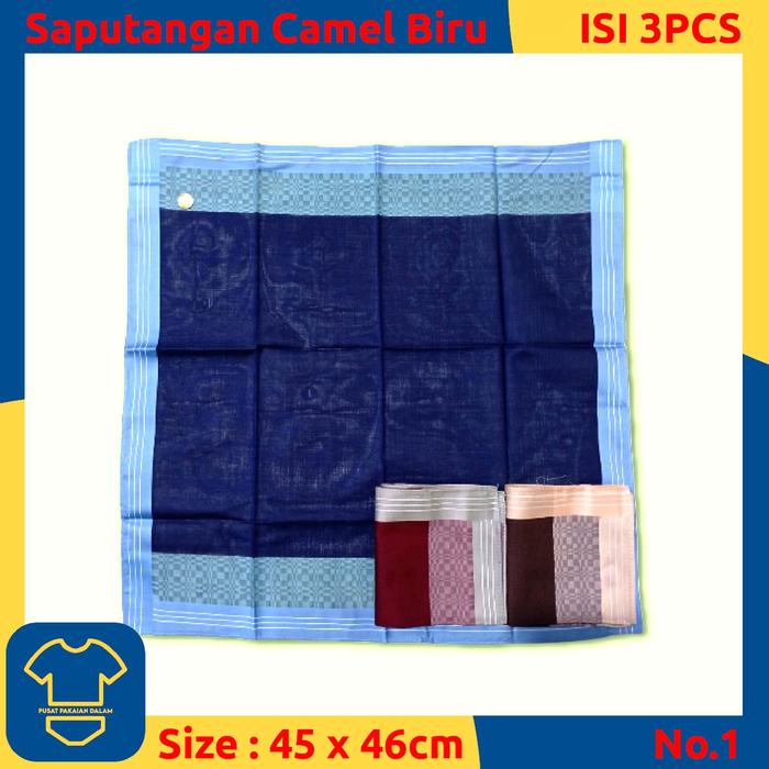 SAPUTANGAN CAMEL HALUS BIRU