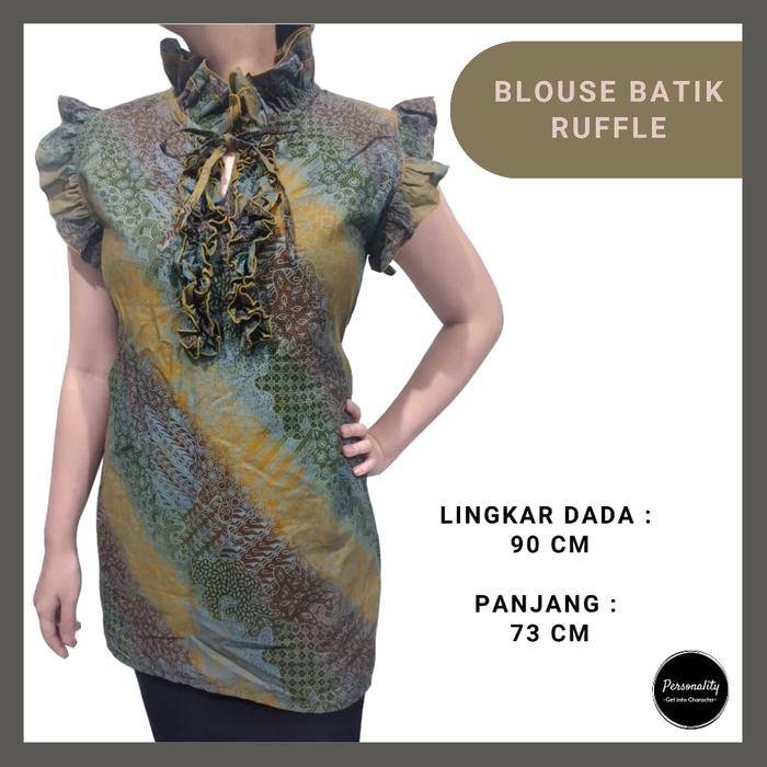Preloved Thrift Top Atasan Batik Wanita by Personality Hampers