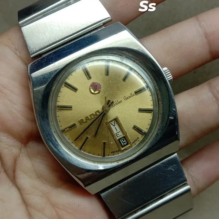 jam tangan raddo golden gazelle automatic bekas/seken pria analog