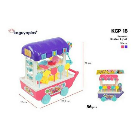 Mainan Anak Gerobak Permen Kaguyaplas KGP18 - Mainan Anak Gerobak