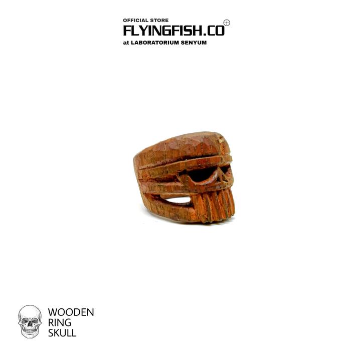 cincin kayu ring skull - flyingfish.co