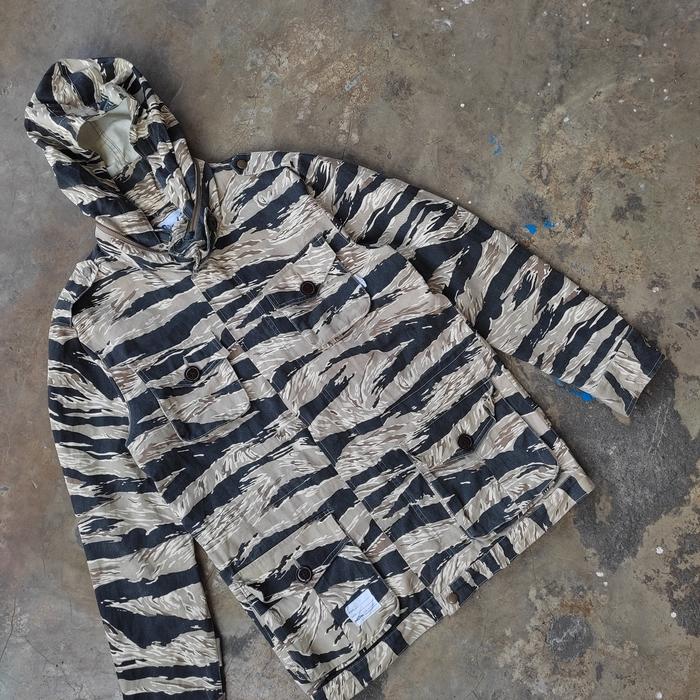 NUDE BONES M-65 Parka Jacket Washed Golden Tiger Stripe