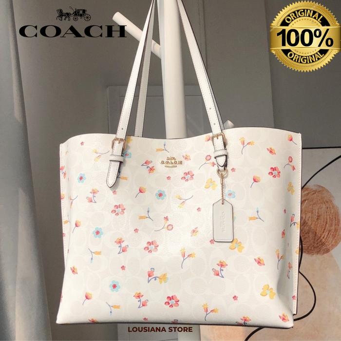 Coach flower mollie tote bag handbag shoulderbag