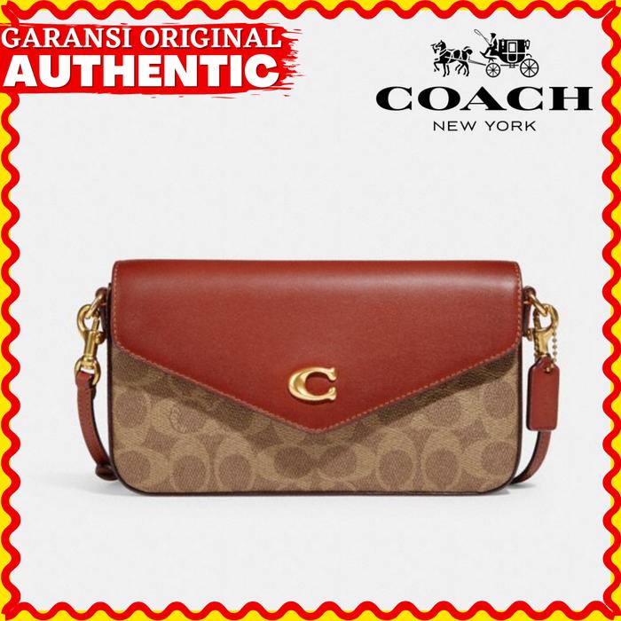 Tas Coach Wyn Crossbody Bag Beige/Brown Wanita Original Branded