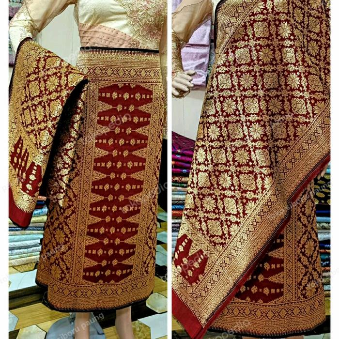songket Palembang benang berlian gebeng ORI sutra