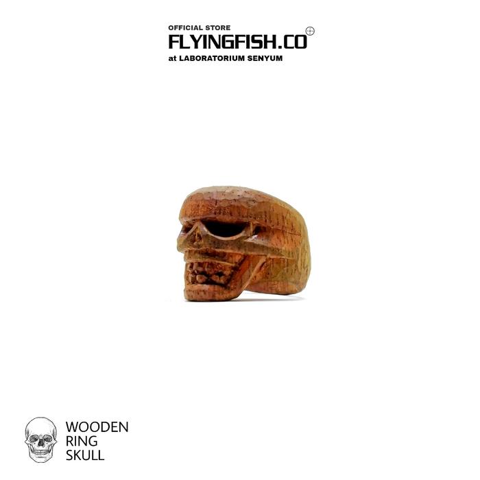 ring skull cincin kayu tengkorak - flyingfish.co