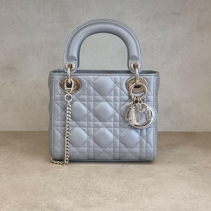 Lady Dior Mini Gris Opaline
