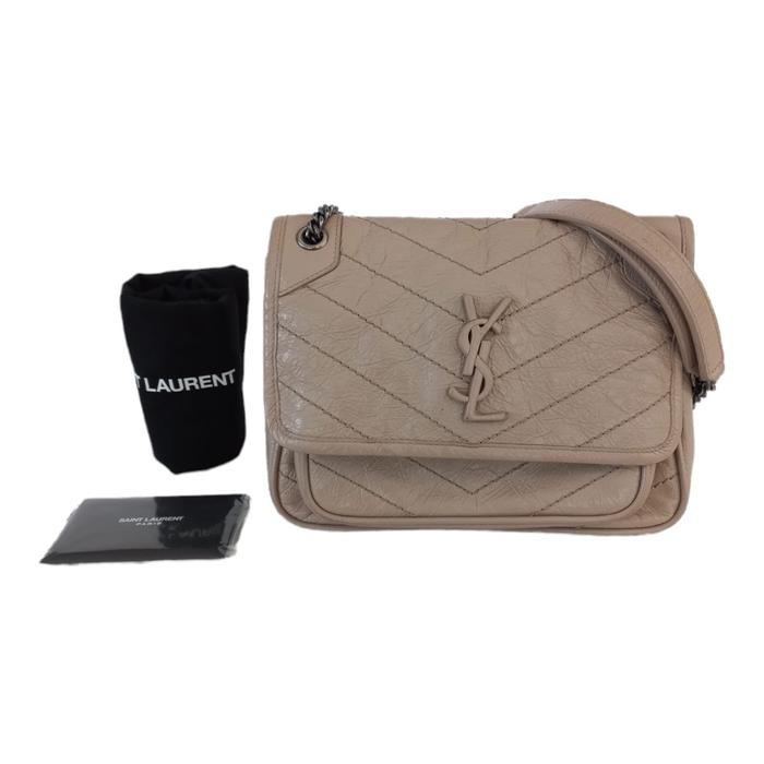 Tas PrelovedYSL Niki Baby Nude Beige 2019
