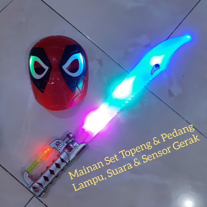 Mainan Set Topeng & Pedang Spiderman - Mainan Cosplay Anak Edukatif