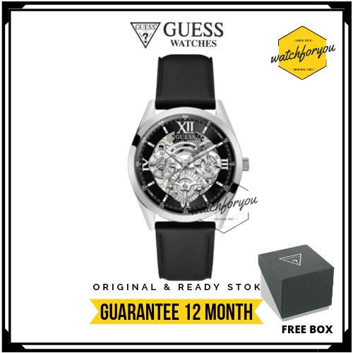 Jam Tangan Pria Guess GW0389G1 Original Leather Strap + Box Gues 42mm