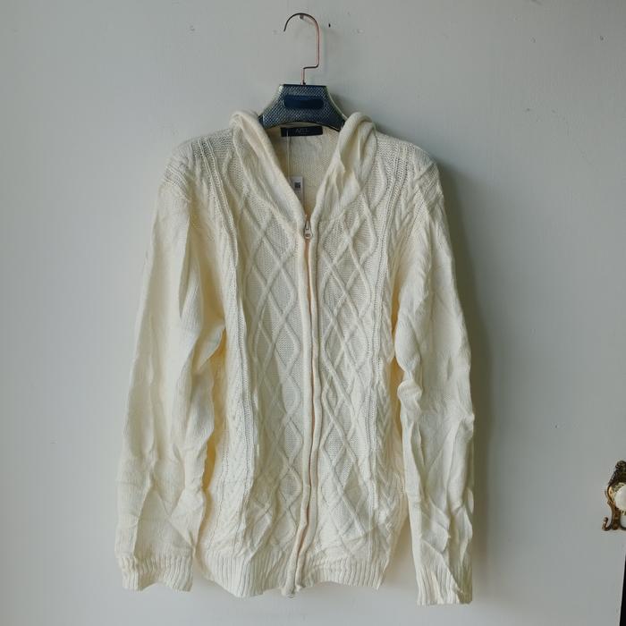 Azul/Sweater Rajut pria wanita Kekinian/Sweater Zipper second import