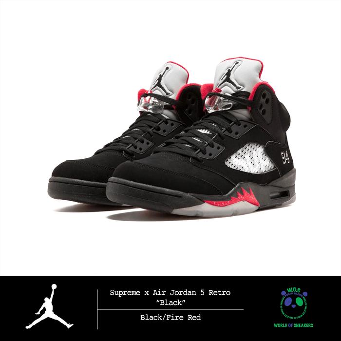 Supreme x Air Jordan 5 Retro “Black” (2015)
