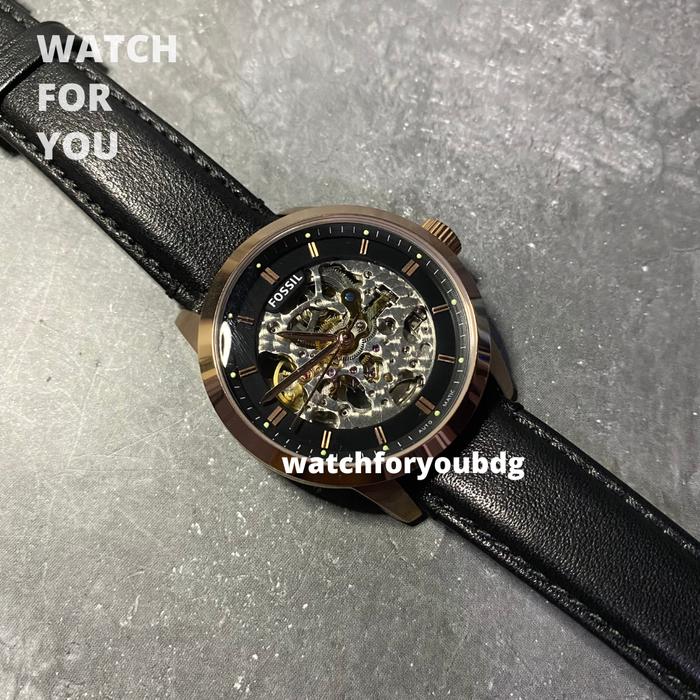 Jam Tangan Wanita Fossil ME3084 Townsman Skeleton Automatic ME 3084
