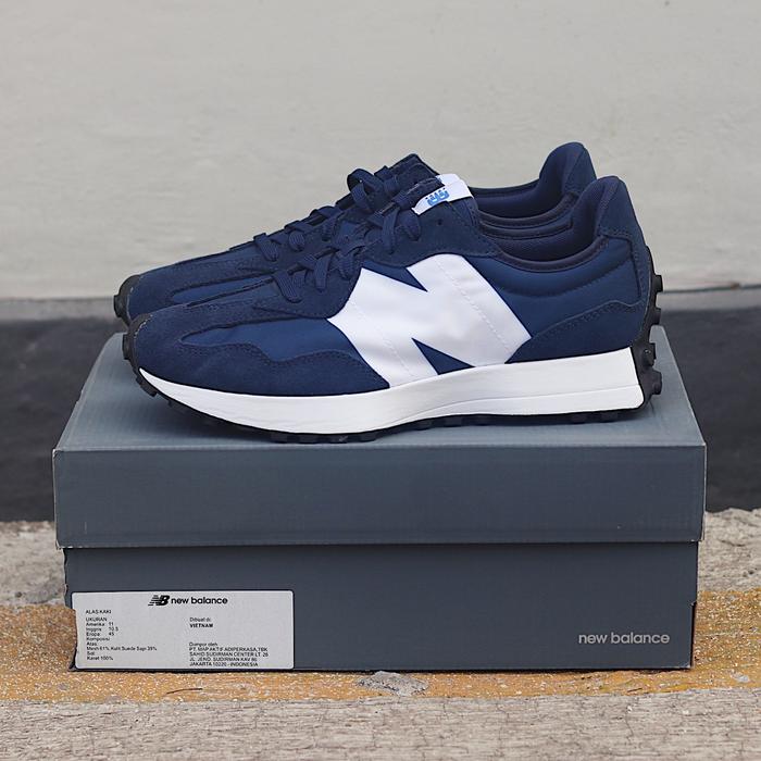 SEPATU NEW BALANCE MS 327 CPD NAVY WHITE ORIGINAL SNEAKERS BNIB