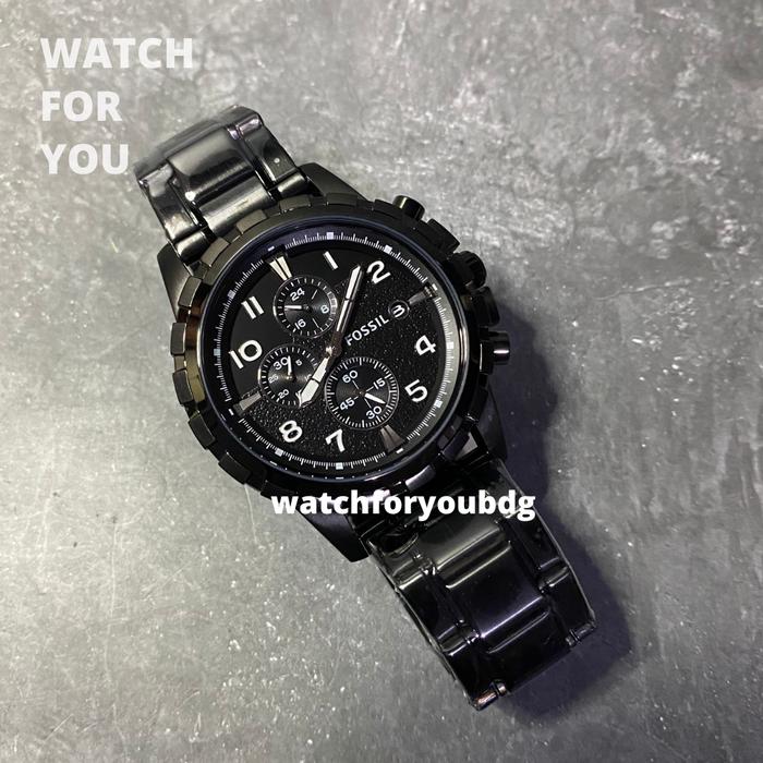Jam Tangan Pria Fossil Grant FS 4721 FS4721 Original Fosil Hitam WFY