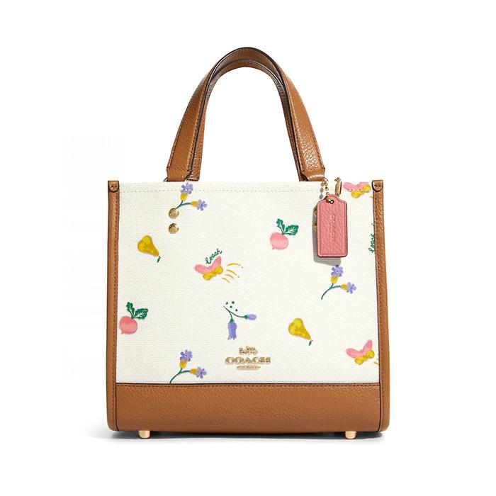 C8253 Coach Dempsey 22 Dreamy Veggie Print Canvas Chalk/Penny Multi