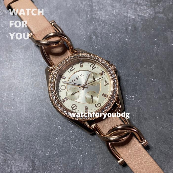 Jam Tangan Wanita Fossil ES3466 Riley Multifunction Rose-Tone WFY