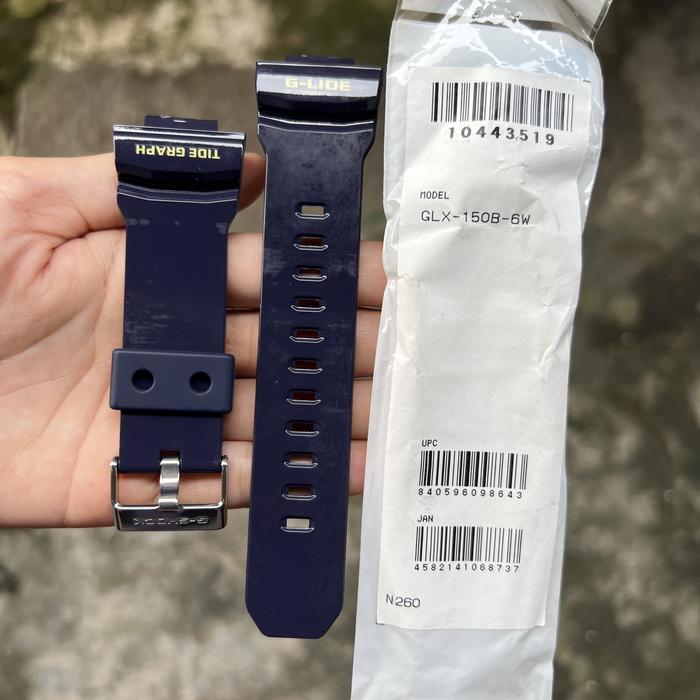 Tali strap jam tangan casio gshock original GLX-150B 6 band GLX 150B