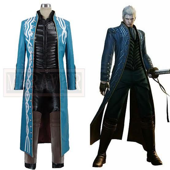 Vergil Devil may cry costume cosplay fullset