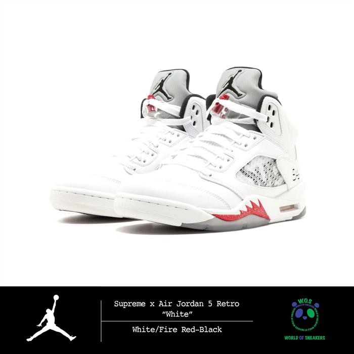 Supreme x Air Jordan 5 Retro “White” (2015)
