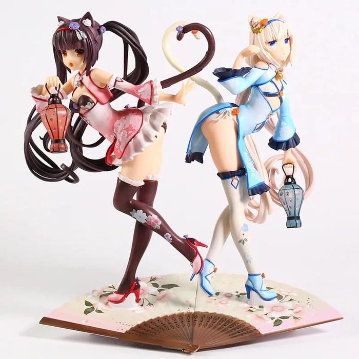 Action Figure Sexy Adult Nekopara Cheongsam Dress Chochola dan Vanilla