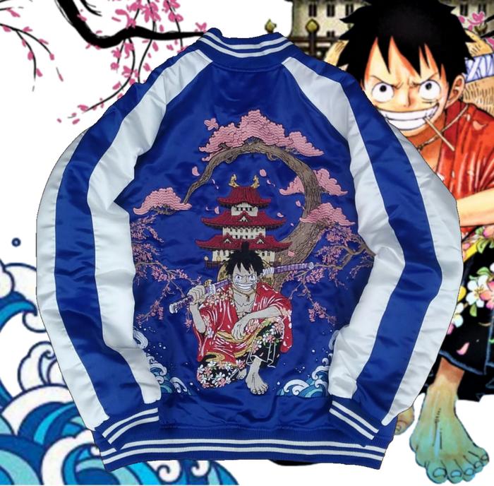 Jaket Sukajan Luffy Taro Anime One Piece